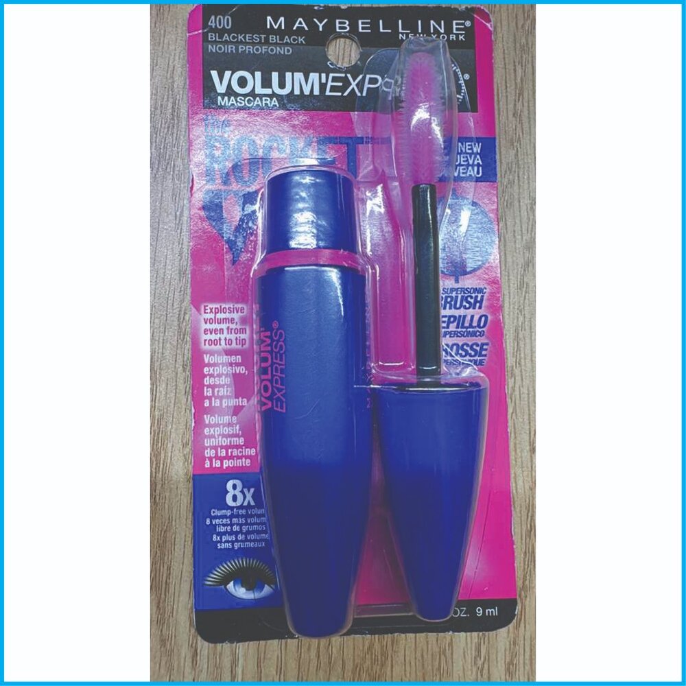 Maybelline The Rocket Volum’ Express Mascara 400 Blackest Black – 8x Volume